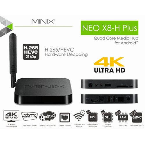 Android TV Box Minix Neo X8-H Plus Chính Hãng Giá Rẻ